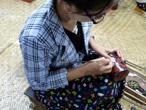 Intricate Lacquerware process