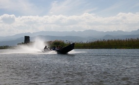 A long-tail boat