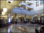 The foyer of the Sheraton in Pretoria