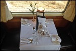 Silver service for all meals