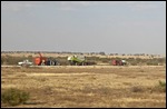 The only machinery we saw