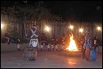 Zulu dancers very energetic and noisy