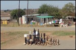 Selling goods on the roadside