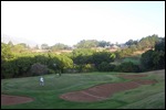 The golf course looked very difficult