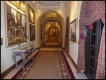 Enclosed walkway to the casino and restaurants