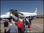 Catching the plane Joburg to Zambia