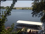 Our boat for the Chobe cruise