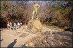David Livingstone statue at the Falls