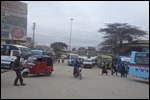 Busy roads out of Nairobi