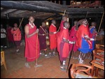 Warriors dance each night after dinner