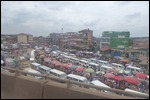 Busy roads as we skirt Nairobi