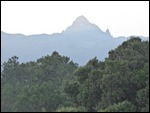 Breakfast view of Mt Kenya