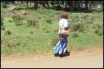 There are always people walking