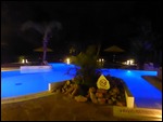 Dinner around the pool on a still night