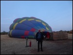 Starting to blow it up before getting in