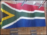 Beaded South African flag