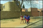 Tidy children coming home from school