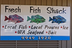 Marg was buying prawns for tonight's dinner
