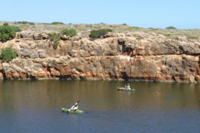 Yardie Creek paddlers