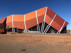 Red Earth Arts Centre  - a striking building.