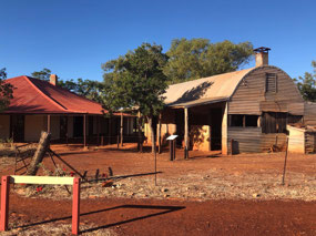 Outside kitchen behind the homestead
