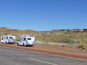 We stopped to see the train go past