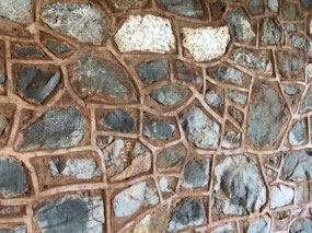 Beautiful stone work on old hospital