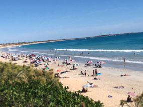 A busy beach