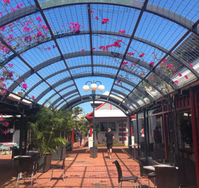 Paspaley outside 'arcade'