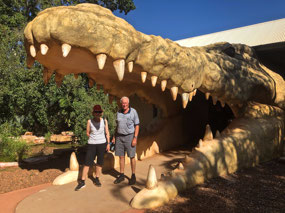 Entry to the croc farm