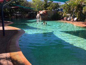 Ladies doing water aerobics