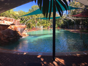 Pool at Cable Beach caravan park