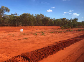 Red Dirt Section of the road