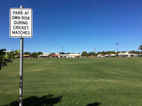 No game on when we parked our van