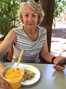 Thick Mango Juice - needed a big straw