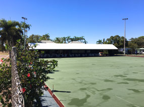 Broome bowling just been watered