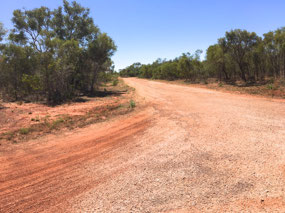 Dirt track into Barn Hill