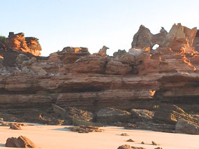 Interesting cliff formations