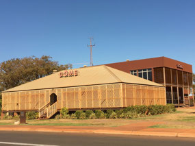 New Dome behind old hospital quarters