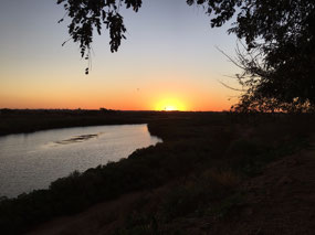 Sunset from the park