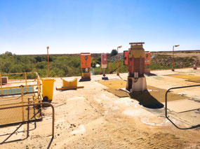 One of the pumping stations