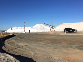 The salt stack between the two Hedlands