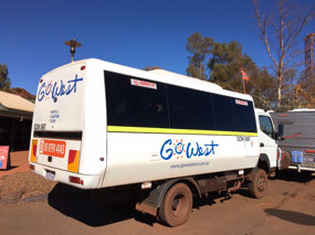 Our bus for the mine tour