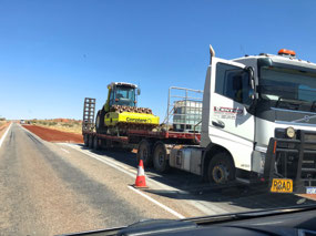 Roadworks happening on our trip