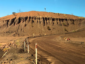 Well watered roads into the mine