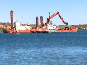 Dredging I think