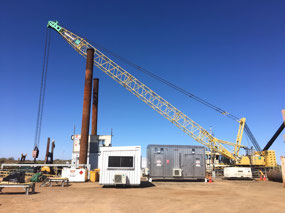 Huge crane working on Beadon Creek