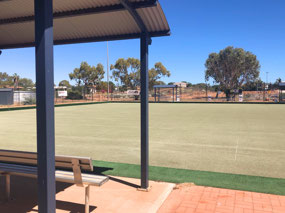 Synthetic green in good condition