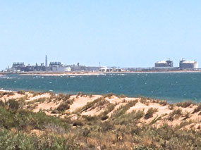 View of Port-Wheatstone liquid nitrogen exporting