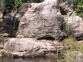 Prehistoric marker rock for traveling indians